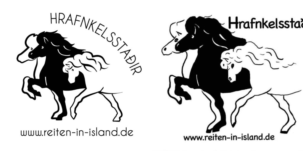 Icelandic horse logo digitalization